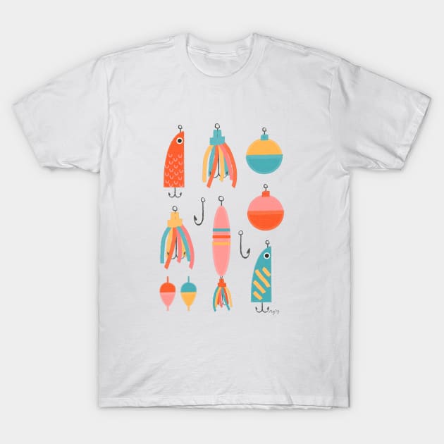 Fishing Lures T-Shirt by MegDig Design